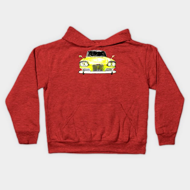 Humber Sceptre Mk1 1960s British classic car high contrast Kids Hoodie by soitwouldseem